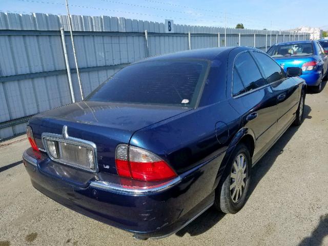 1LNHM86S34Y642908 - 2004 LINCOLN LS BLUE photo 4