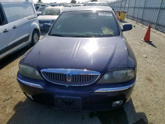 1LNHM86S34Y642908 - 2004 LINCOLN LS BLUE photo 9