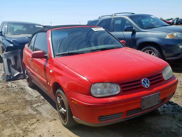 3VWCC21VX1M811908 - 2001 VOLKSWAGEN CABRIO GLS RED photo 1