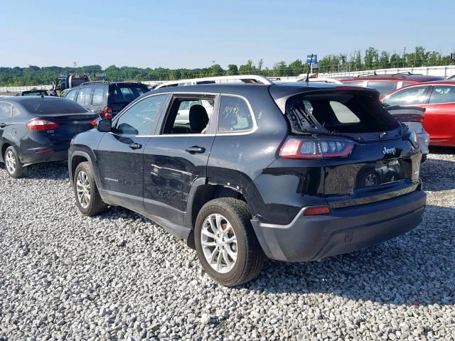 1C4PJLCBXKD223166 - 2019 JEEP CHEROKEE L BLACK photo 3