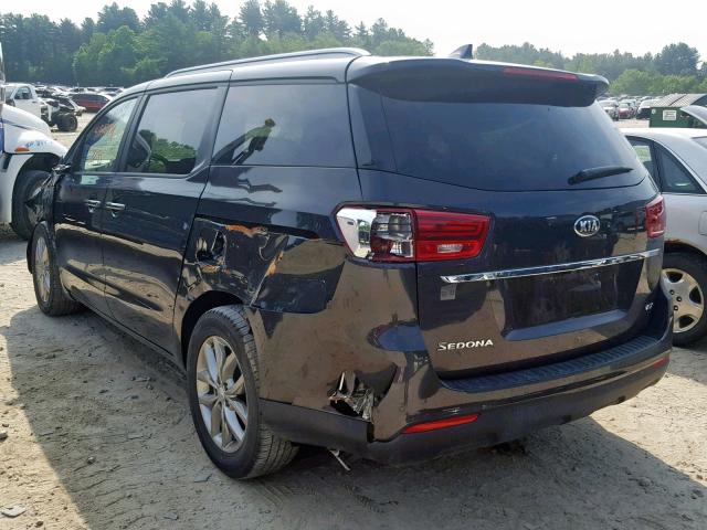 KNDMB5C16K6510821 - 2019 KIA SEDONA LX GRAY photo 3