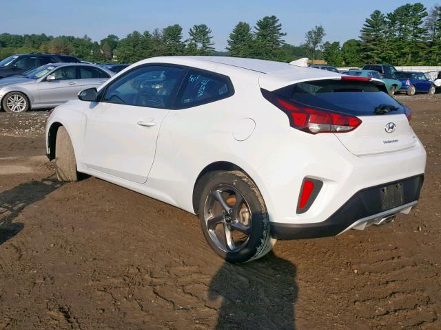 KMHTG6AFXKU013117 - 2019 HYUNDAI VELOSTER B WHITE photo 3