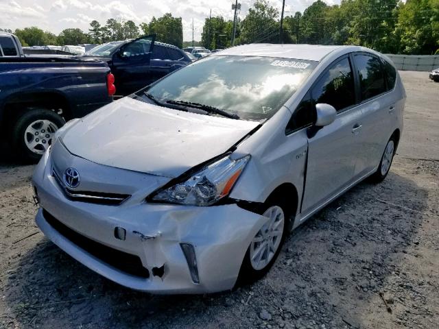 JTDZN3EU7E3301540 - 2014 TOYOTA PRIUS V SILVER photo 2