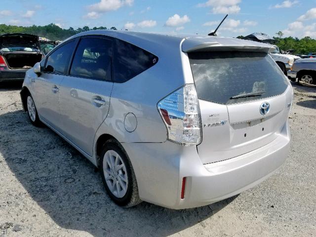 JTDZN3EU7E3301540 - 2014 TOYOTA PRIUS V SILVER photo 3