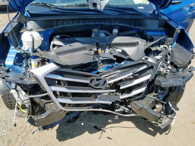 KM8J3CA24HU555482 - 2017 HYUNDAI TUCSON LIM BLUE photo 7