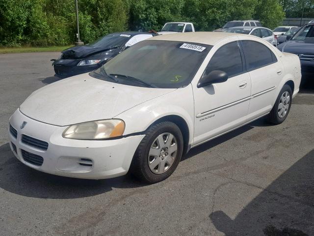 1B3EJ46X71N613379 - 2001 DODGE STRATUS SE WHITE photo 2