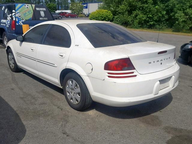 1B3EJ46X71N613379 - 2001 DODGE STRATUS SE WHITE photo 3