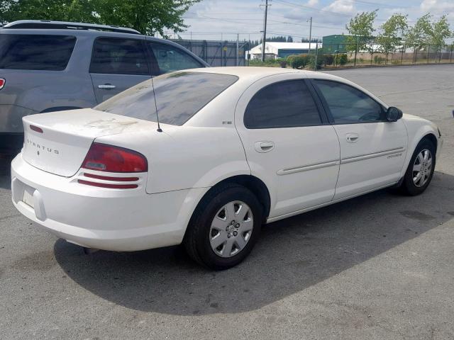 1B3EJ46X71N613379 - 2001 DODGE STRATUS SE WHITE photo 4