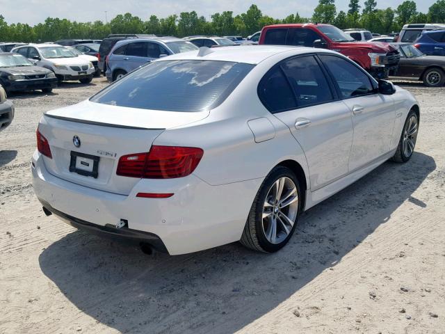 WBA5B1C52EDZ37216 - 2014 BMW 535 I WHITE photo 4