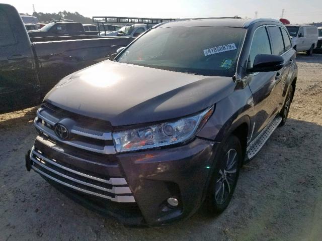 5TDKZRFHXHS196859 - 2017 TOYOTA HIGHLANDER GRAY photo 2