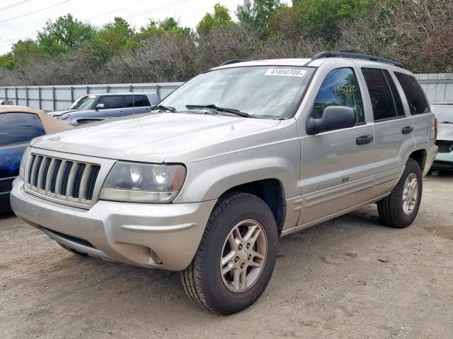 1J4GX48SX4C228562 - 2004 JEEP GRAND CHER BEIGE photo 2