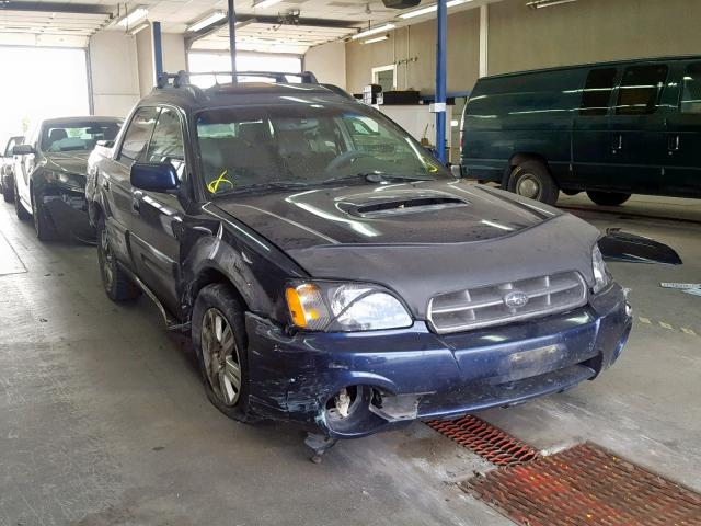 4S4BT63C655106158 - 2005 SUBARU BAJA TURBO BLUE photo 1