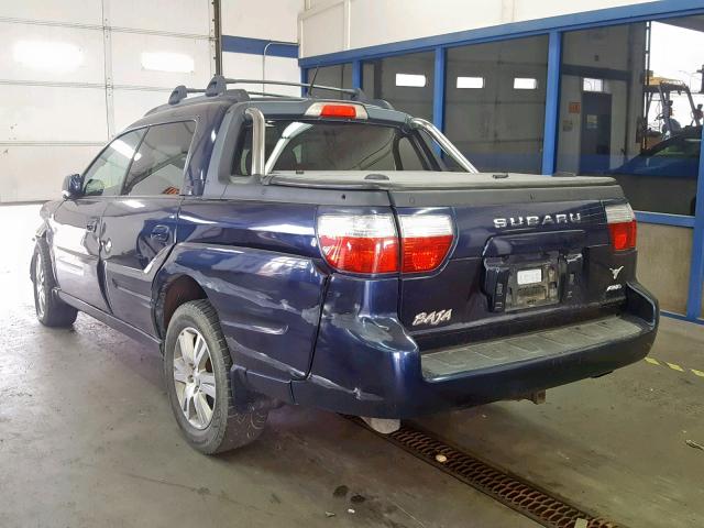 4S4BT63C655106158 - 2005 SUBARU BAJA TURBO BLUE photo 3