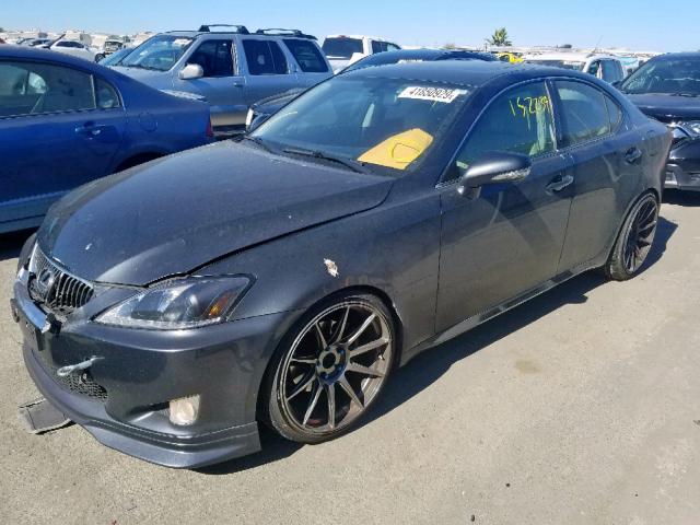 JTHBK262X95101276 - 2009 LEXUS IS 250 GRAY photo 2