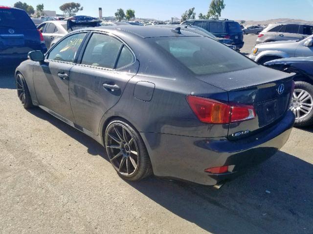 JTHBK262X95101276 - 2009 LEXUS IS 250 GRAY photo 3