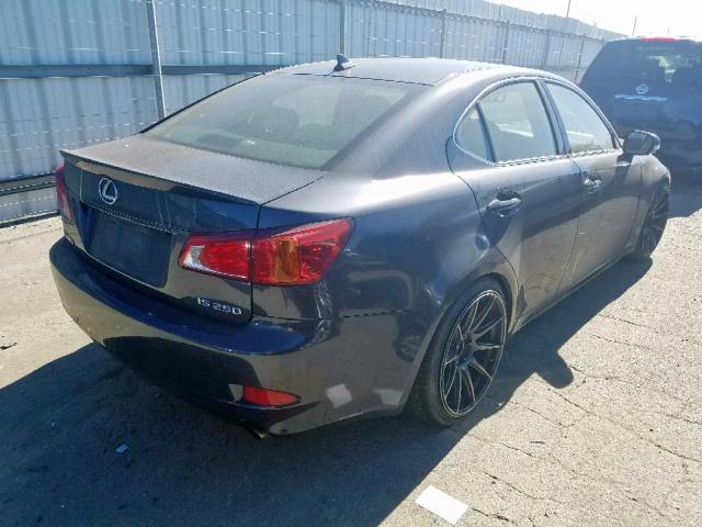 JTHBK262X95101276 - 2009 LEXUS IS 250 GRAY photo 4