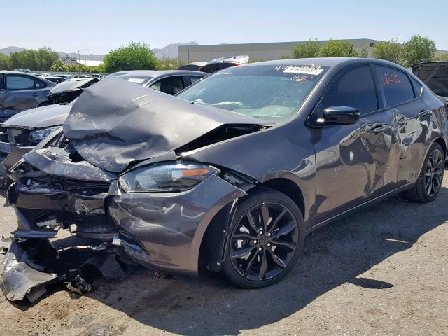 1C3CDFFA5GD821736 - 2016 DODGE DART SXT S GRAY photo 2