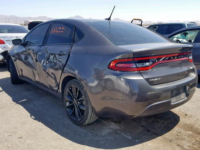 1C3CDFFA5GD821736 - 2016 DODGE DART SXT S GRAY photo 3