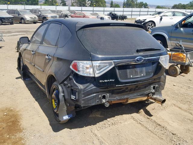 JF1GH63659G809837 - 2009 SUBARU IMPREZA OU BLACK photo 3