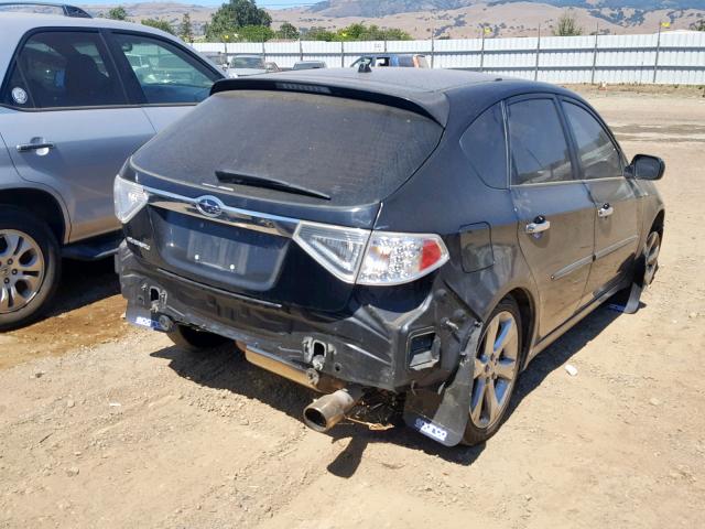 JF1GH63659G809837 - 2009 SUBARU IMPREZA OU BLACK photo 4