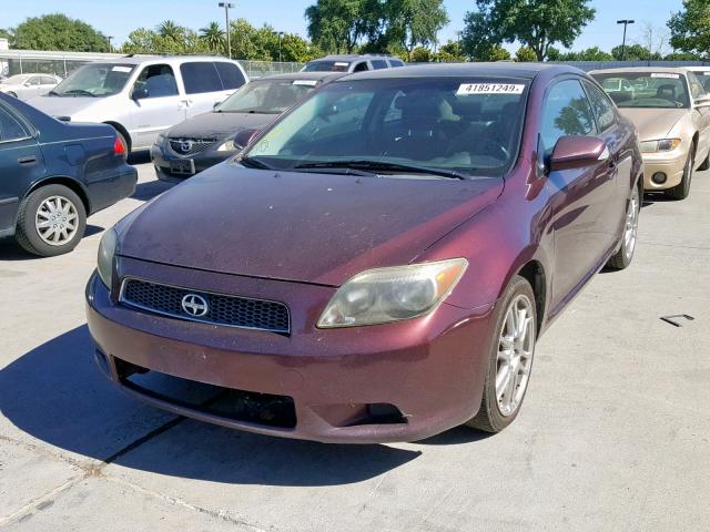 JTKDE177670206275 - 2007 TOYOTA SCION TC PURPLE photo 2