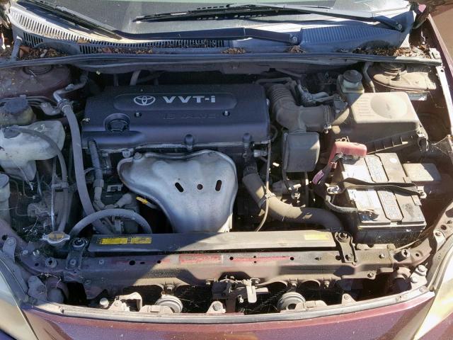 JTKDE177670206275 - 2007 TOYOTA SCION TC PURPLE photo 7