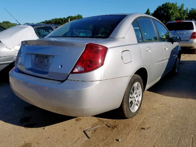 1G8AJ52F94Z115269 - 2004 SATURN ION LEVEL SILVER photo 4
