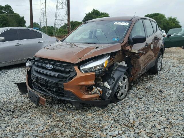 1FMCU0F71HUE68700 - 2017 FORD ESCAPE S ORANGE photo 2