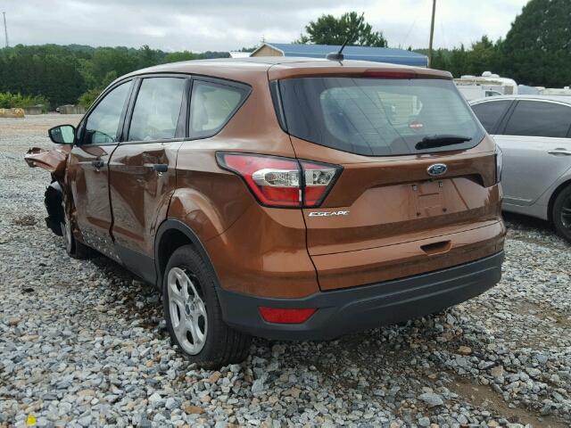 1FMCU0F71HUE68700 - 2017 FORD ESCAPE S ORANGE photo 3