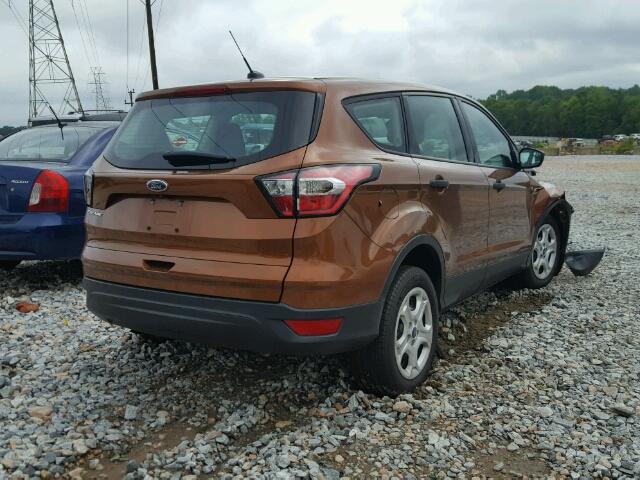 1FMCU0F71HUE68700 - 2017 FORD ESCAPE S ORANGE photo 4