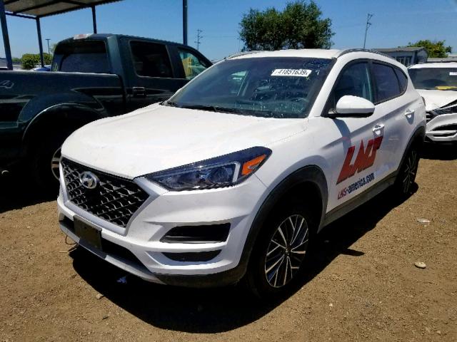 KM8J33AL9KU847970 - 2019 HYUNDAI TUCSON LIM WHITE photo 2