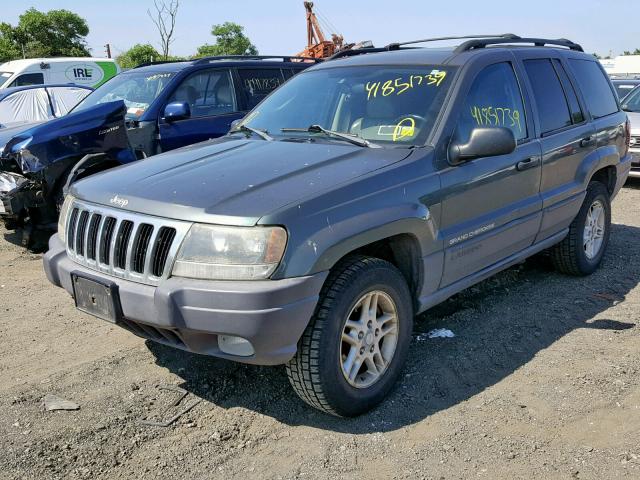 1J4GW48S93C587211 - 2003 JEEP GRAND CHER GRAY photo 2