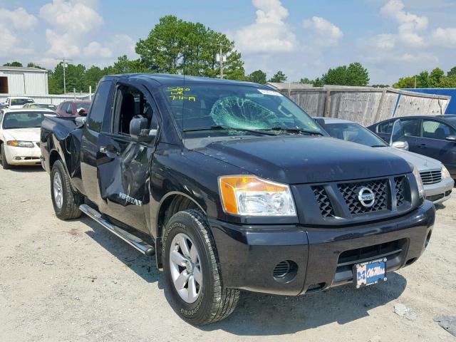 1N6BA0CHXCN330918 - 2012 NISSAN TITAN S BLACK photo 1