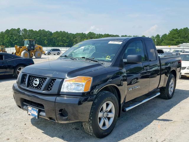 1N6BA0CHXCN330918 - 2012 NISSAN TITAN S BLACK photo 2