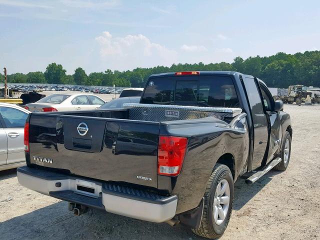 1N6BA0CHXCN330918 - 2012 NISSAN TITAN S BLACK photo 4