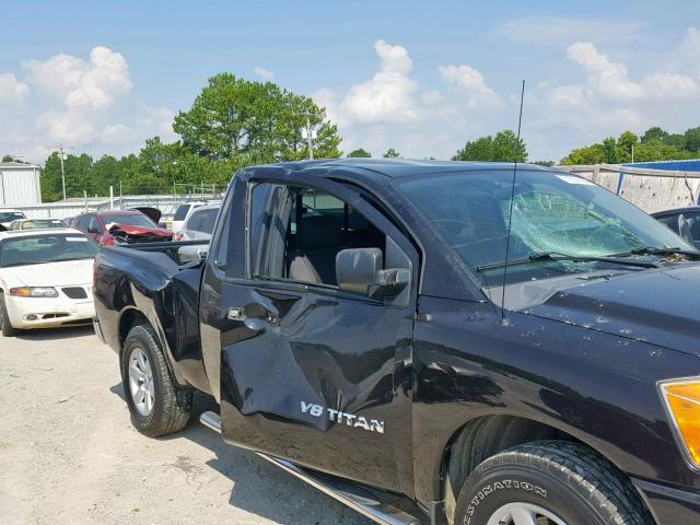 1N6BA0CHXCN330918 - 2012 NISSAN TITAN S BLACK photo 9