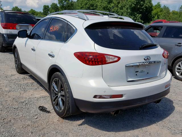 JN1BJ0HP1DM430659 - 2013 INFINITI EX37 BASE WHITE photo 3