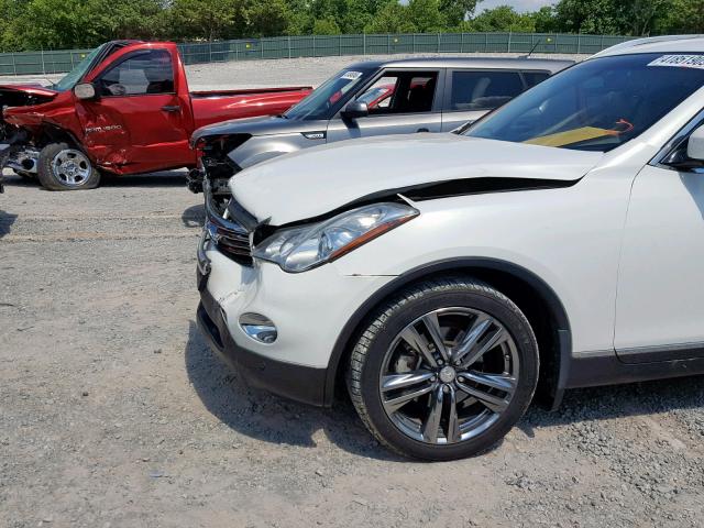 JN1BJ0HP1DM430659 - 2013 INFINITI EX37 BASE WHITE photo 9