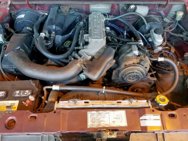 1FMCU14T2JUA83707 - 1988 FORD BRONCO II BURGUNDY photo 7