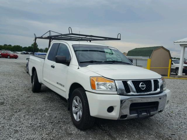 1N6AA0CH8CN306984 - 2012 NISSAN TITAN S WHITE photo 1