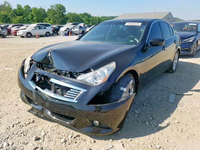 JN1CV6AP2AM404248 - 2010 INFINITI G37 BASE BLACK photo 2