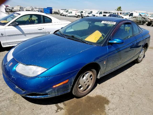 1G8ZR14782Z168522 - 2002 SATURN SC2 BLUE photo 2