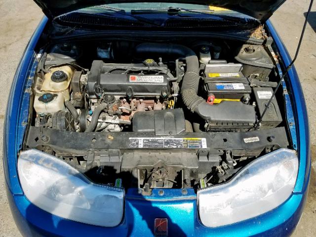 1G8ZR14782Z168522 - 2002 SATURN SC2 BLUE photo 7