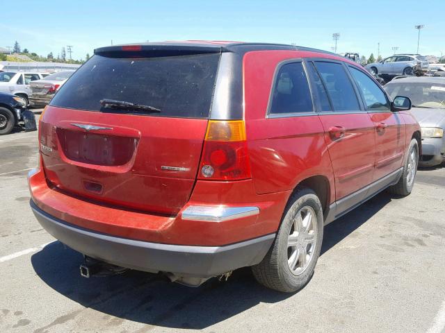 2C8GF68484R540889 - 2004 CHRYSLER PACIFICA RED photo 4