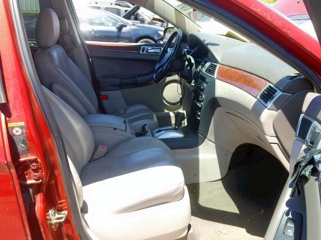 2C8GF68484R540889 - 2004 CHRYSLER PACIFICA RED photo 5