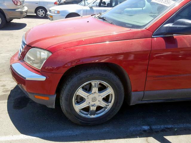 2C8GF68484R540889 - 2004 CHRYSLER PACIFICA RED photo 9