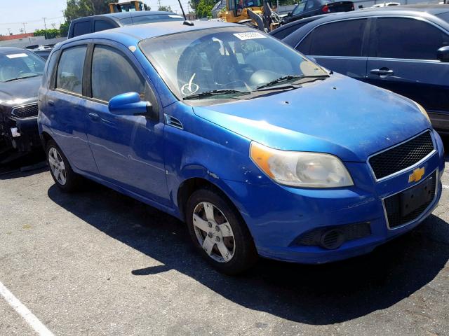 KL1TD66E79B307259 - 2009 CHEVROLET AVEO LS BLUE photo 1