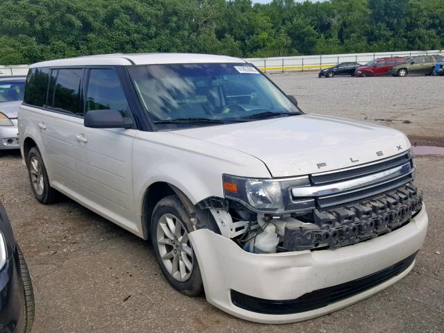 2FMGK5B8XEBD12711 - 2014 FORD FLEX SE WHITE photo 1