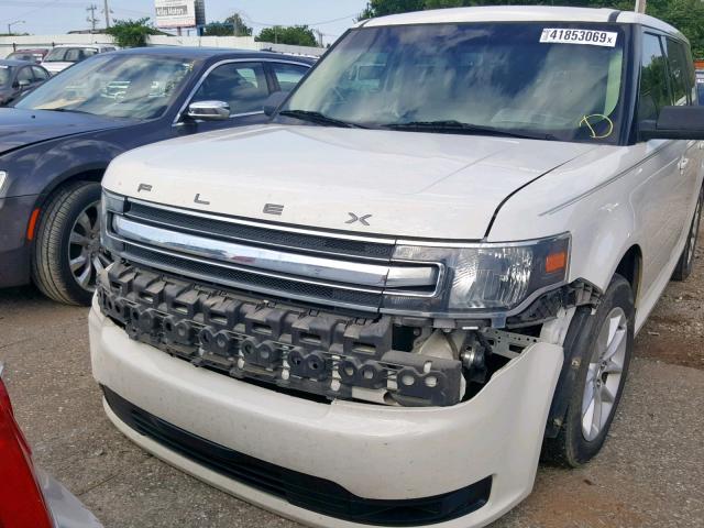 2FMGK5B8XEBD12711 - 2014 FORD FLEX SE WHITE photo 9