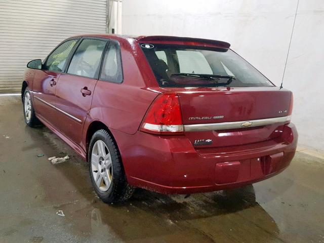 1G1ZT61896F149172 - 2006 CHEVROLET MALIBU MAX 栗色 照片 3